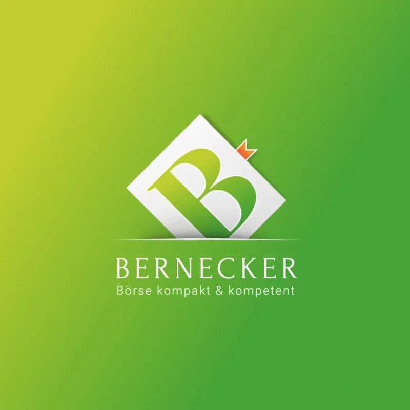 The brandmark on a green and yellow gradient