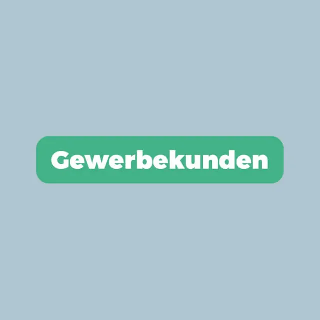 “Trade customers” button on light blue-grey