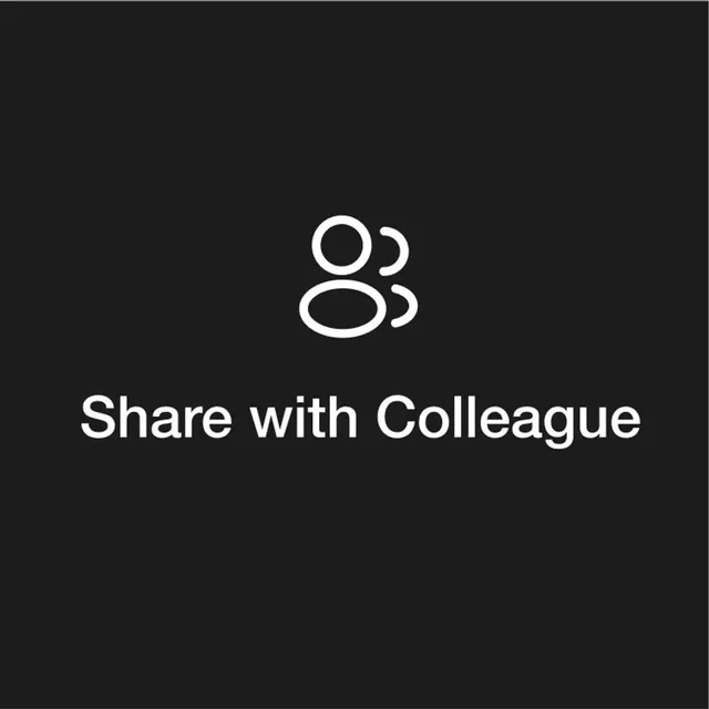 “Share with Colleague” feature tile with a person icon