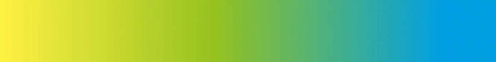 Gradient from yellow through green to blue