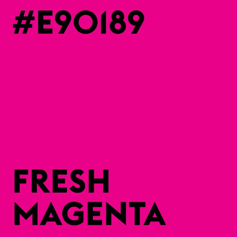 Color tile Fresh Magenta, #E90189