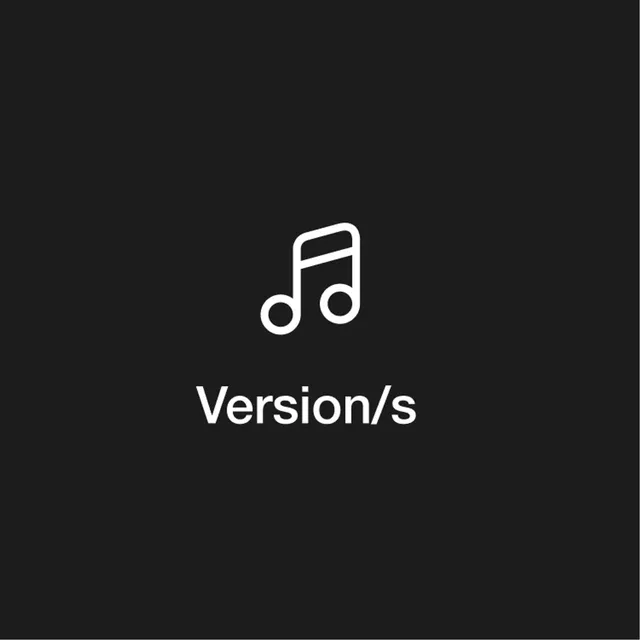 “Version/s” feature tile with a musical note icon