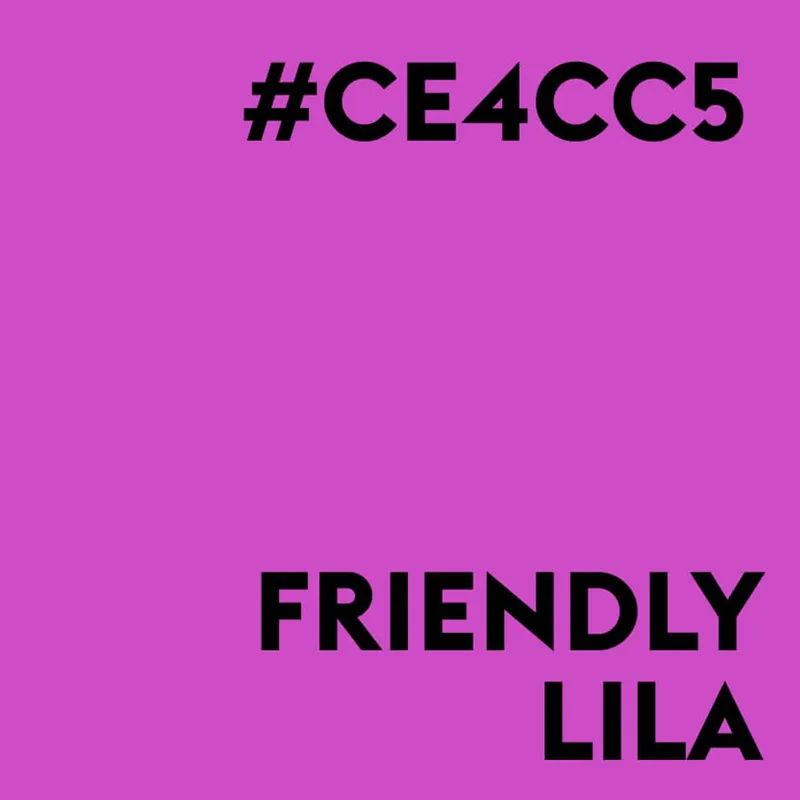Color tile Friendly Lila, #CE4CC5