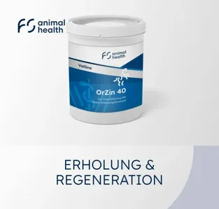 Product card “Recovery & regeneration” with OrZin 40 by FS Animal Health