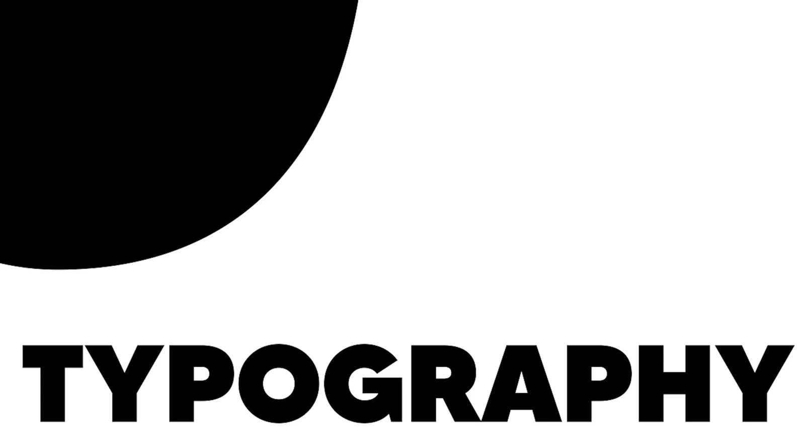 Type specimen of Made Tommy, showing the word “Typography” in black on white
