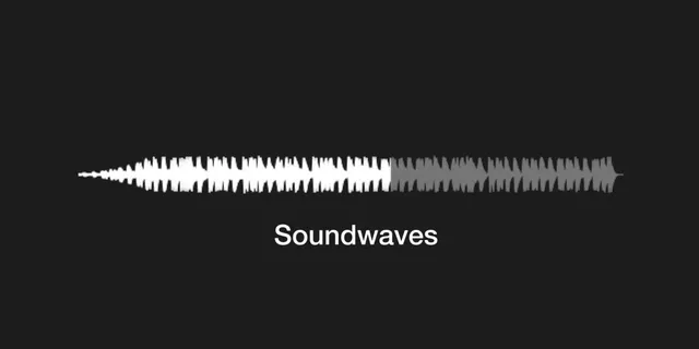“Soundwaves” feature tile: the frequency structure of a track as amplitude peaks