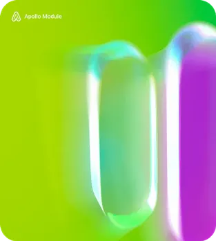 Blurred capsules in blue and green