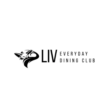 Horizontal combination mark with the mark, the LIV wordmark and a two-line addition