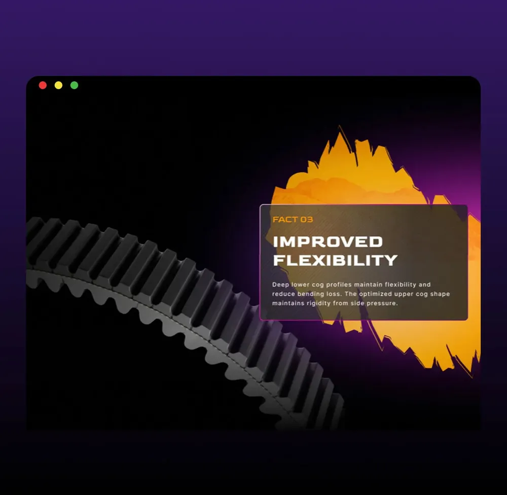 “Improved flexibility” section