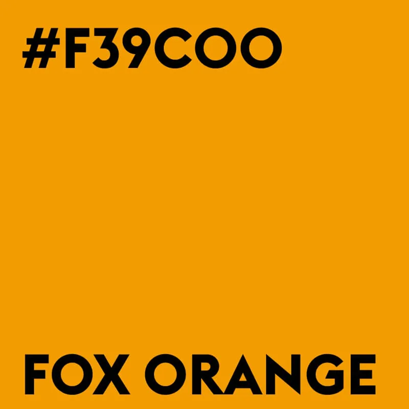 Color tile Fox Orange, #F39C00