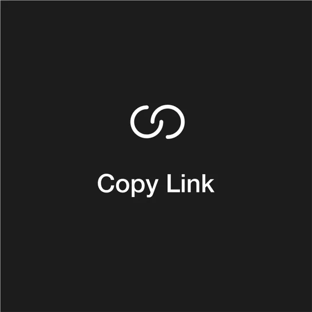“Copy Link” feature tile with a chain icon