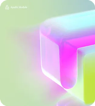 Blurred ring in pink and turquoise