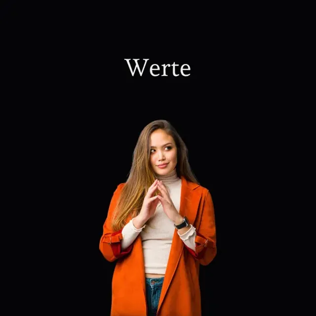 Pose on the subject of values